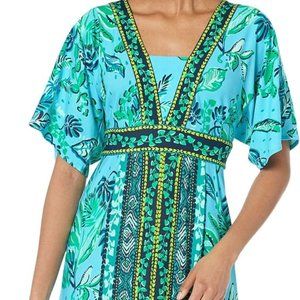 Lilly Pulitzer Elia Blue Elbow Sleeve Maxi